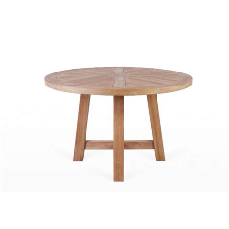 Round Teak Outdoor Dining Table