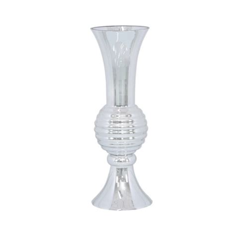 Silver Glass Vase No5a Interiors