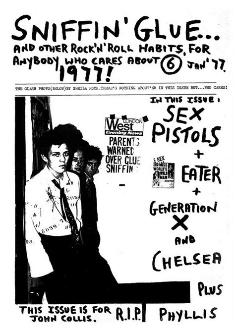 Sniffin’ Glue The Definitive First Wave U K Punk Zine Dangerous Minds