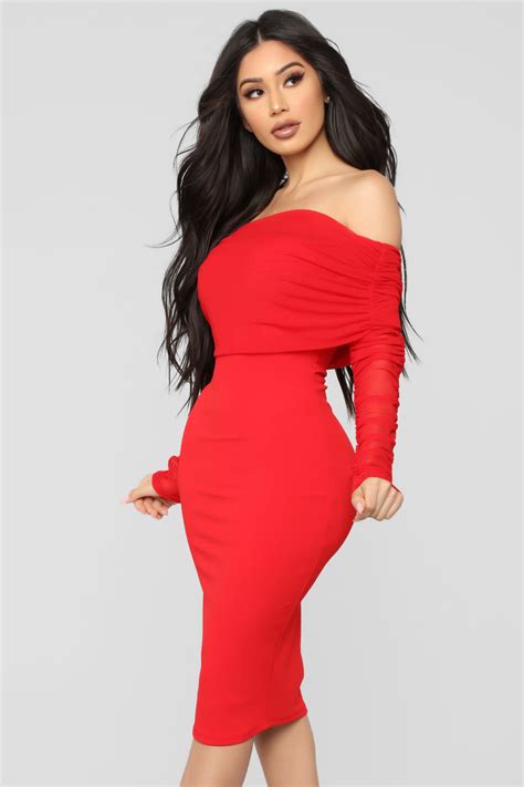 Take Me On A Dinner Date Dress Red Dresses Fashion Nova