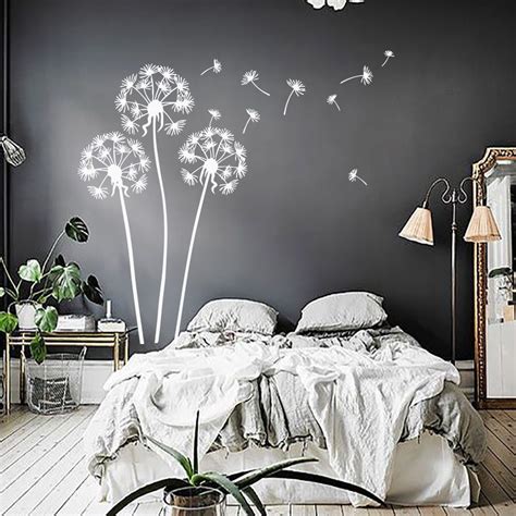 Dandelion Wall Decals Flower Art Decal Vinyl Kids Room Sticker Home