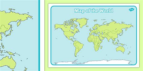 Map Of The World Sheet Map Map Of The World World Atlas