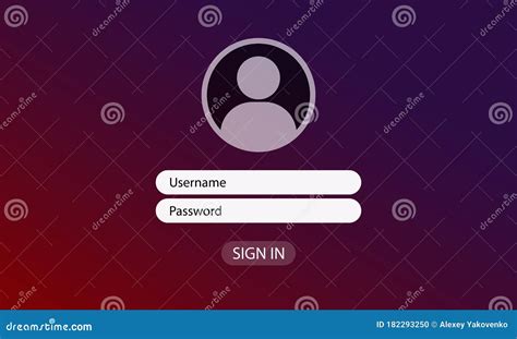Vector Login Page Icon Flat On Isolated Background Eps 10 Vector Stock