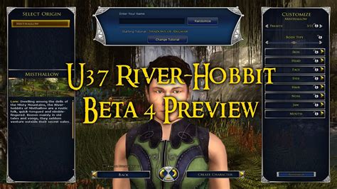 Lotro River Hobbit Race U37 Beta 4 Preview Youtube