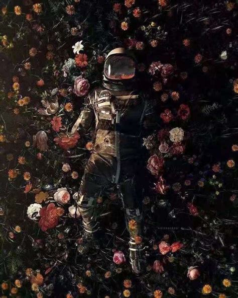 Dealcrafty Astronaut Lying In The Flowers P12908 16x2040x50cm Diy