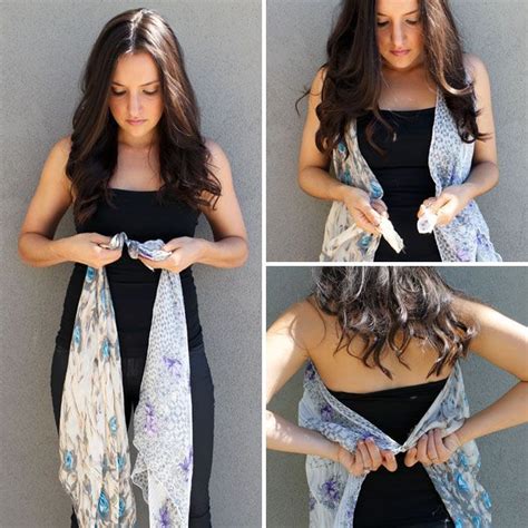 10 Ways To Turn A Scarf Into A Vest {{{{ Fashion And Beauty }}}} Diy Clothes Diy Scarf Vest