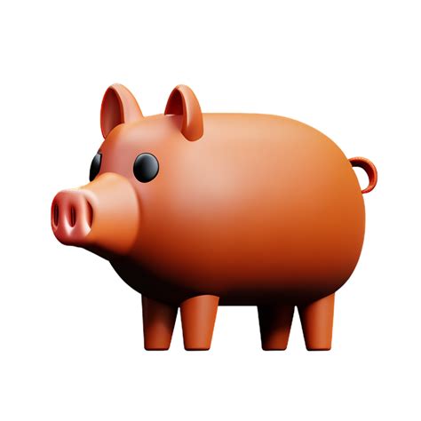Pig 3d Rendering Icon Illustration 28588118 Png