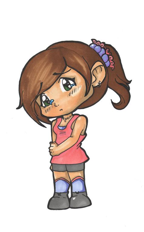 Sad Lil Chibi Girl By Blackcattlc On Deviantart