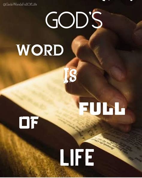 Gods Word Is Full Of Life