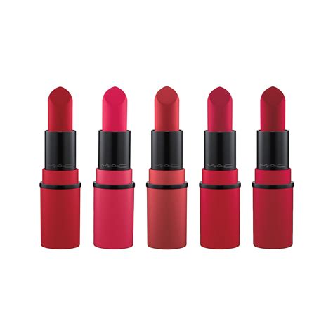 mini lipstick x5 bright mac cosmetics travels