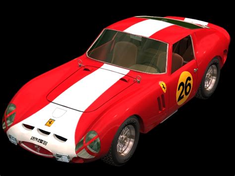 Ferrari 250 Gto Racing Car 3d Model 3dsmax Files Free