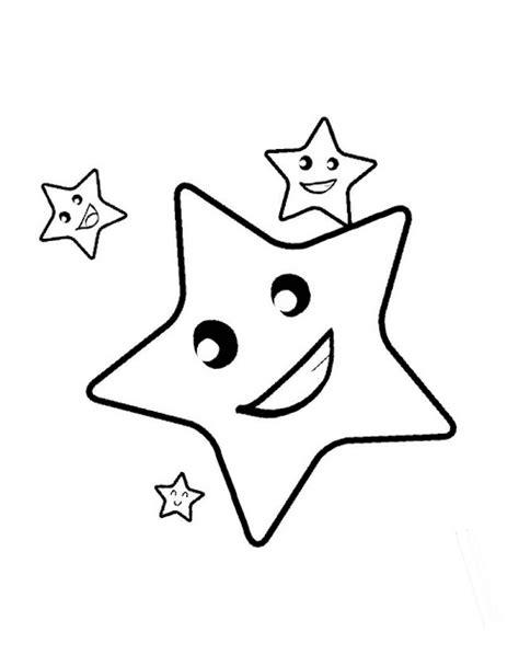 Gambar Mewarnai Bintang Untuk Anak Paud Dan Tk