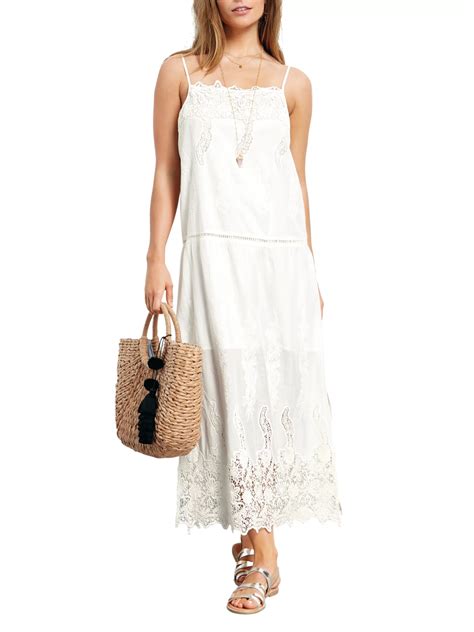 Hush Aria Embroidered Dress White