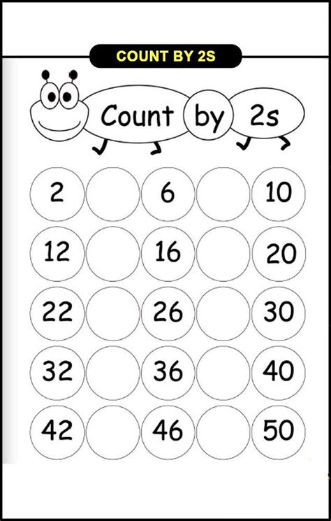 Skip Count By 2s Worksheet