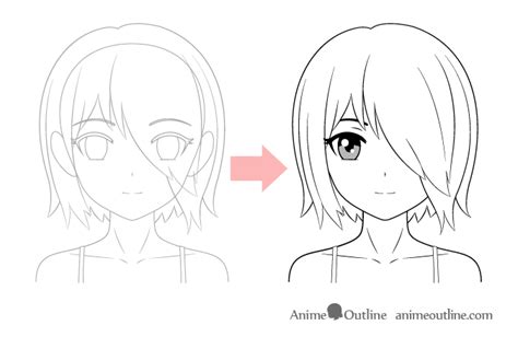 Simple Anime Drawing Tutorial ~ How To Drawing Anime Step By Step
