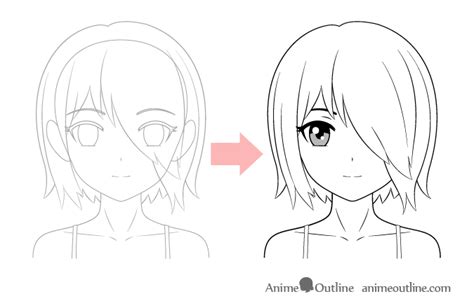 Simple Anime Drawing Tutorial ~ How To Drawing Anime Step By Step Dozorisozo