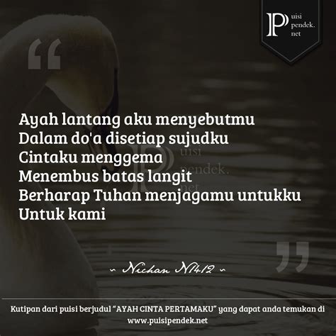 Semua perhatian yang disukainya hilang. 14 Puisi Anak Terlengkap Menyentuh Hati