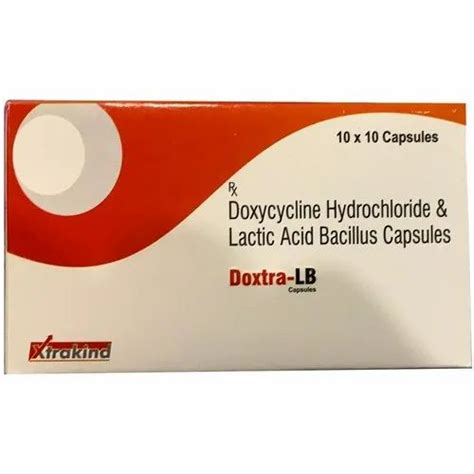 Doxycycline Hydrochloride Lactic Acid Bacillus Capsule At Rs 400box