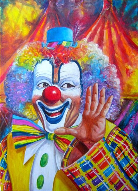 Clown Painting Kits Painting Style Diy Painting Pierrot Clown Wall