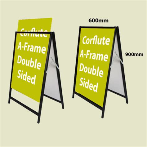 Corflute A Frame Sign W Double Image Sign Graphics Australia