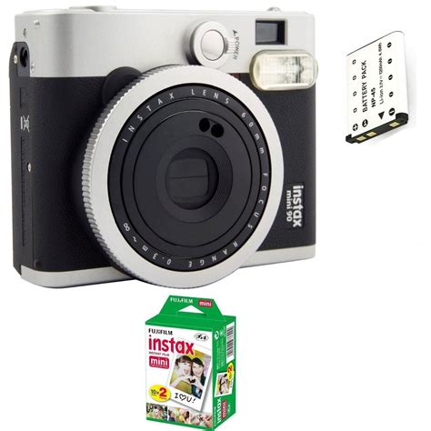New Fujifilm Fuji Instax Mini 90 Instant Film Camera 20 Prints Retro