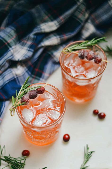 Cranberry Cocktail Recipe With Bourbon Rosemary An Unblurred Lady