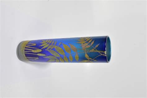Richard P Golding For Okra A Cameo Glass Vase Decorated With Dragonflies And Floral Sprays