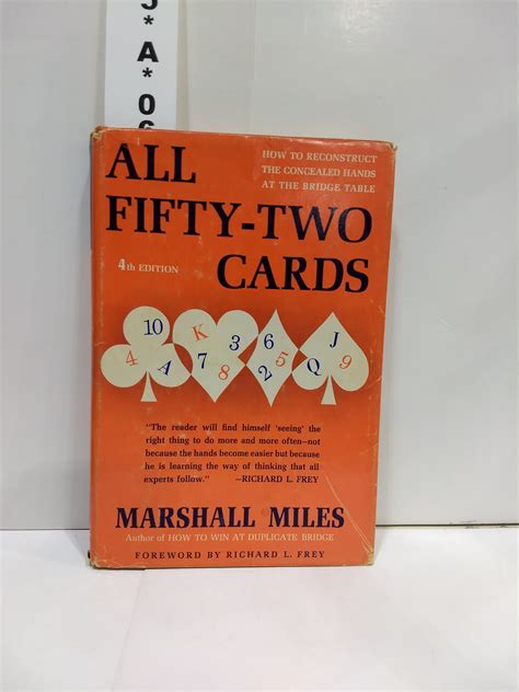 All Fifty Two Cards 4th Edition By Marshall Miles Used Good Hardcover