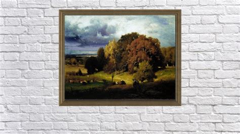 Autumn Oaks By George Inness High Quality Vintage Art Etsy
