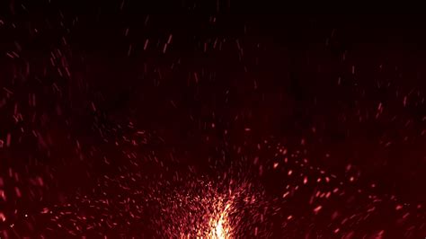 Burning Red Hot Sparks And Embers Background Animation Fiery Glowing