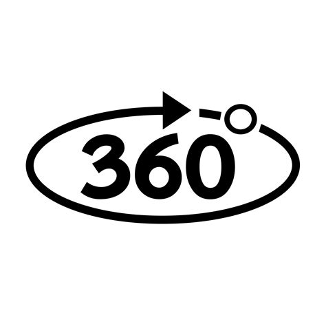 360 Degree Icon 573305 Vector Art At Vecteezy