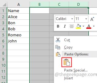 How To Fix Cannot Paste The Data In Microsoft Excel Error