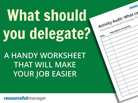 10 Delegation Worksheet Templates Pdf