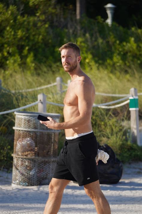 Calvin Harris Reveals Incredible Body Transformation As He Shows Off Six Pack Abs On Miami Beach