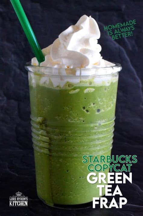 Starbucks Copycat Green Tea Frappuccino Lord Byrons Kitchen