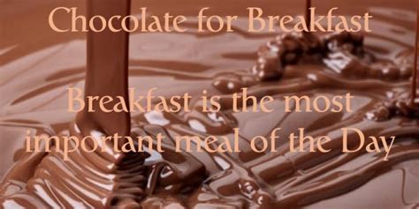 Could Chocolate For Breakfast Make You Thin Woo Hoo The Daily Grind