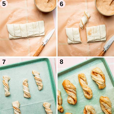 3 Ingredient Puff Pastry Cinnamon Twists The Baked Collective