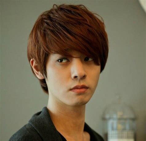 Our model will be coloring her hair gold brown and red. Hot! boys wig New fashion Korean men's short Light brown ...