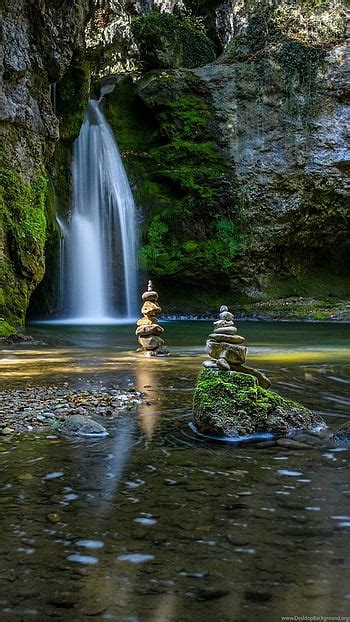 Zen Garden Waterfalls Hd Wallpaper Pxfuel