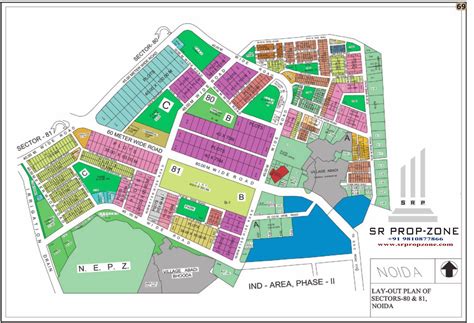 Layout Plan Of Noida Sector 80 And 81 Hd Map