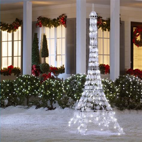 Gemmy 6 34 Ft Metal Led Christmas Eiffel Tower At