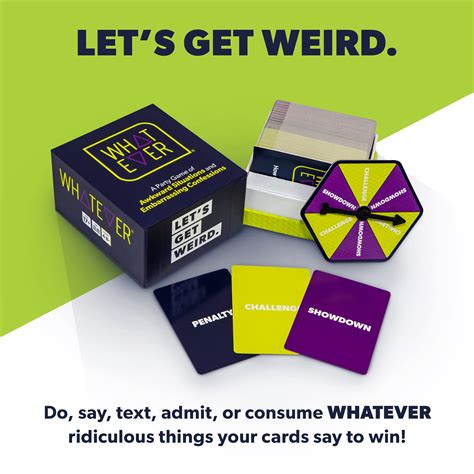 Whatever The Awkward And Embarrassing Adult Party Card Game For