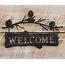 Pine Branches Metal Welcome Sign