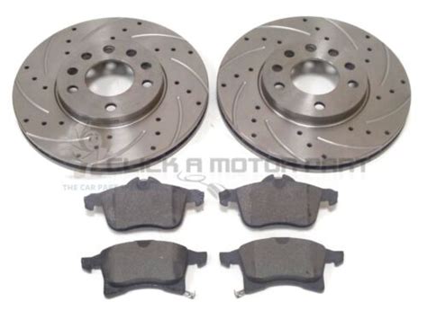 VAUXHALL ZAFIRA MK2 1 6 1 8 FRONT 2 DRILLED GROOVED BRAKE DISCS AND