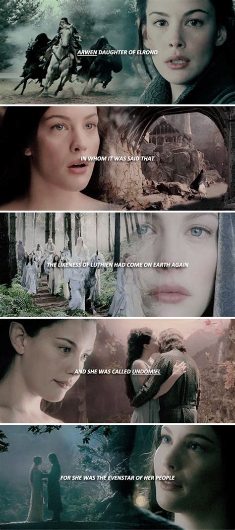 Arwen Daughter Of Elrond In Whom It Was Said That The Likeness Of