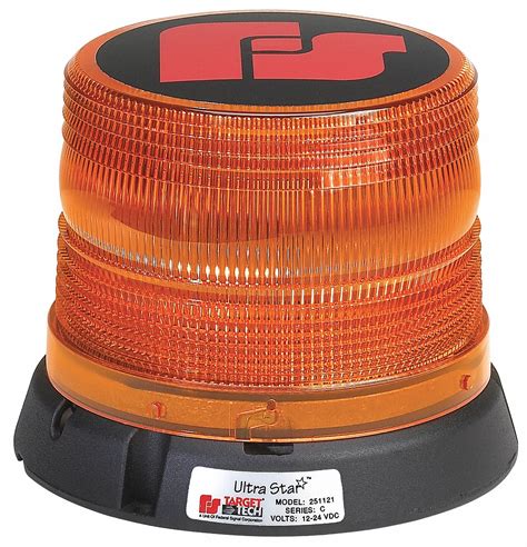 Federal Signal Strobe Light Amber Flashing 12y111251141 02 Grainger