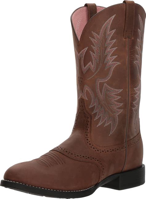 Ariat Womens Heritage Stockman Western Boot Driftwood Browndriftwood