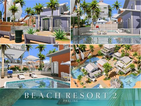 The Sims Resource Beach Resort 2 By Pralinesims • Sims 4 Downloads