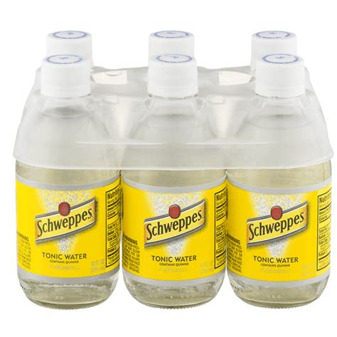 Schweppes Tonic Water 10 Fl Oz Glass Bottles 6 Pack Club Soda And Tonic D Agostino