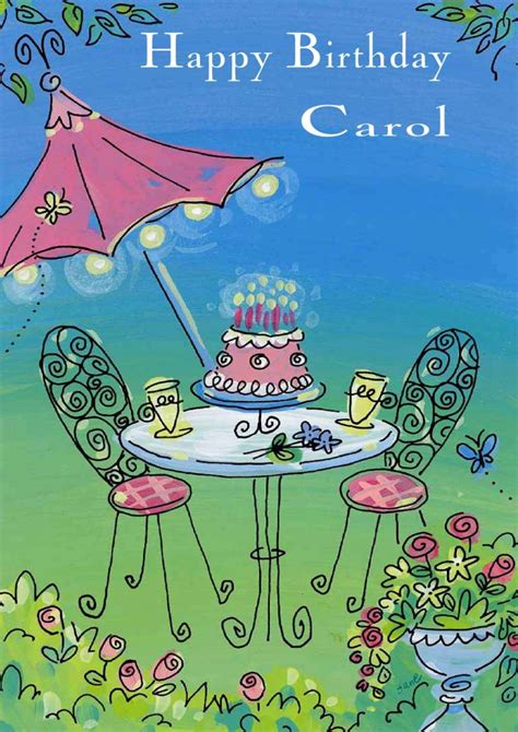 Happy Birthday Carol Cake Carol